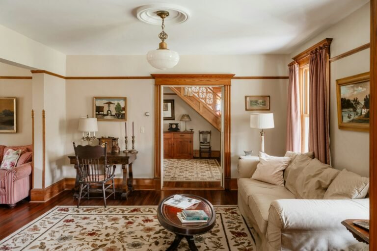 Cozy living room with elegant furniture and decor